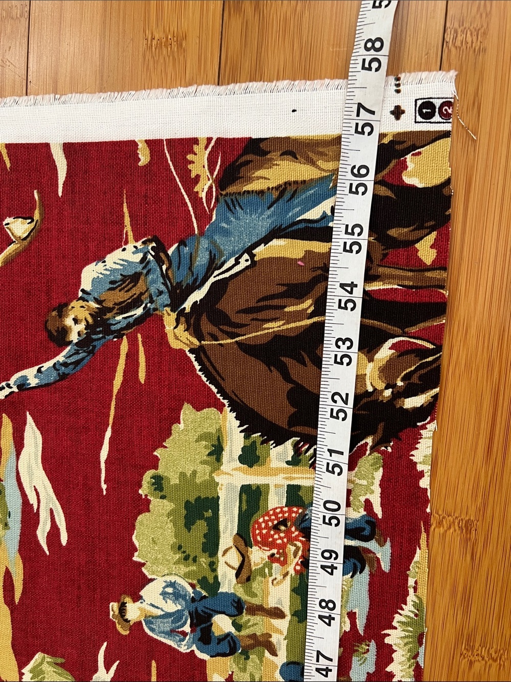 Vintage Braemore western cowboy fabric - Picture 3 of 5
